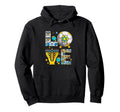 Love Hanukkah Menorah Costume Soccer Hoodie - Unique Graphic Men Women