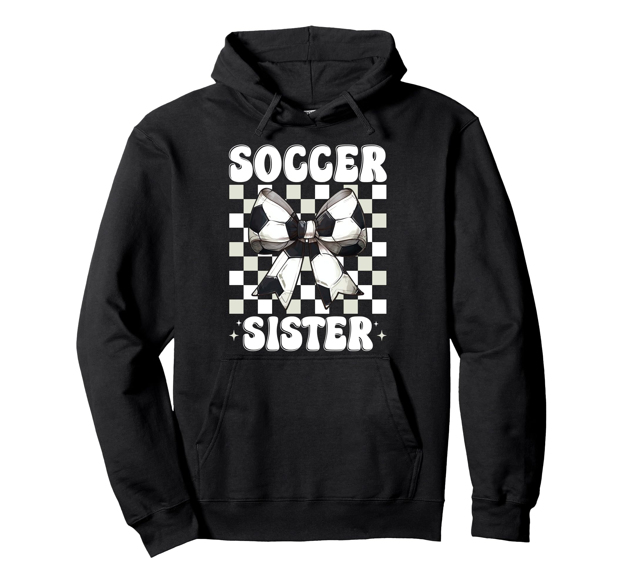 Soccer Sister Soccer Sis Coquette Bow Hoodie - Unique Graphic Men Women