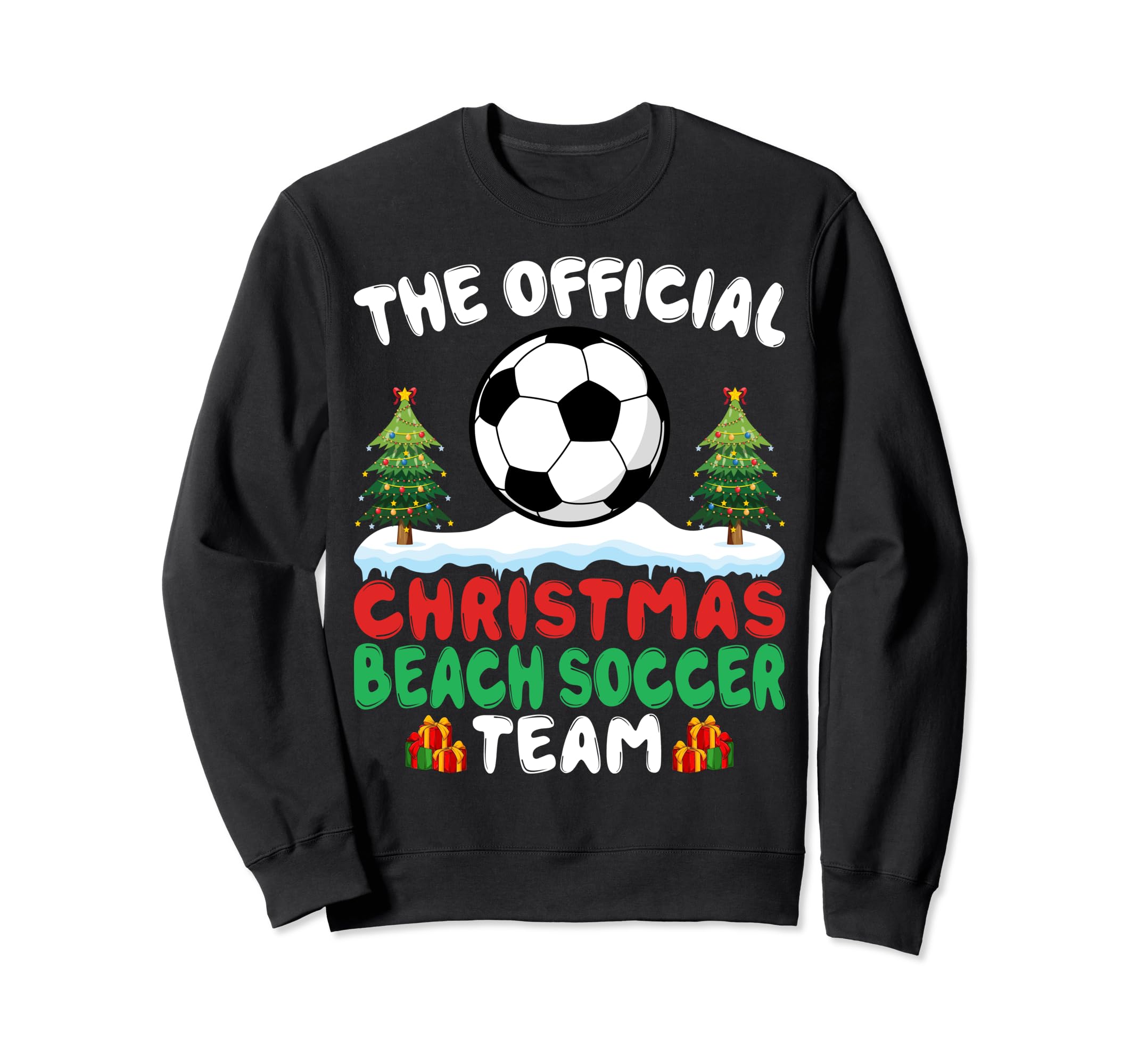 Beach Soccer Team Funny Beach Sweatshirt - Custom Art Print for Adults