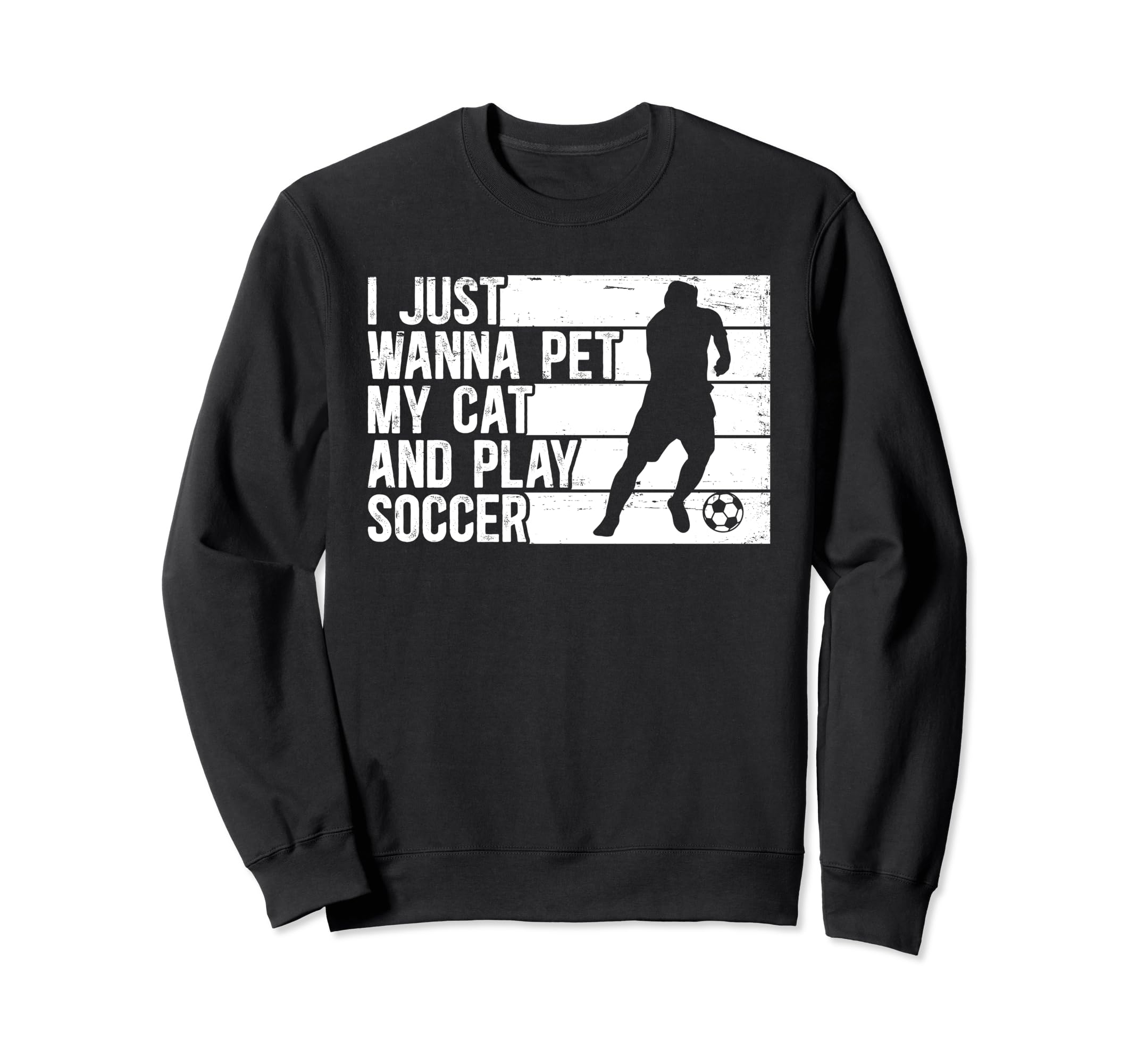 Funny Pet My Dog And Play Soccer Sweatshirt - Minimalist Print Men Women