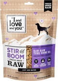 I AND LOVE AND YOU Stir and Boom Dehydrated Freeze Dried Raw Dog Food - Turkey - Grain Free, Real Meat, No Fillers, 1lb Bag