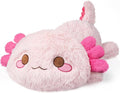 Cuckool Pink Axolotl Stuffed Animals, Microwavable Stuffed Animals Heating Pad for Cramps, Pain Stress Relief, Heatable & Coolable Lavender Scented Plush Toys for Anxiety, Women & Kids Bedtime