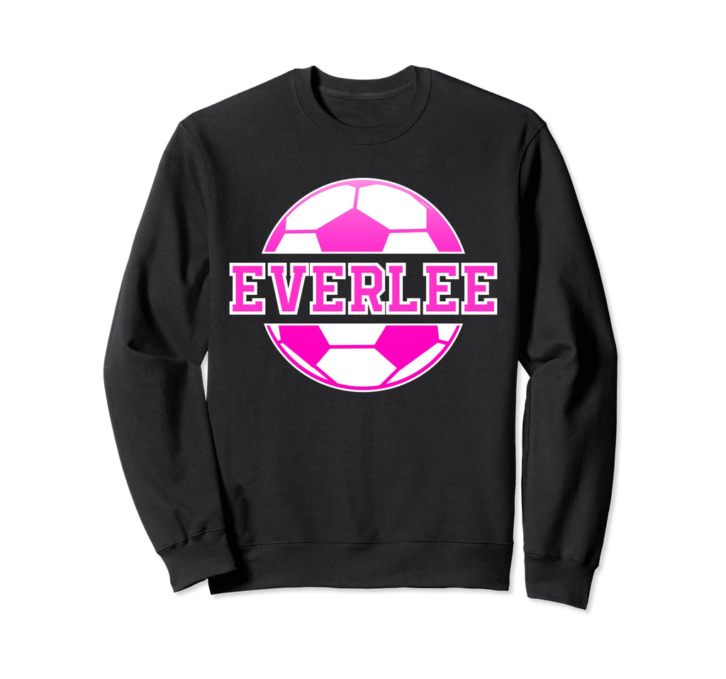 Everlee Name Soccer Play Football Sweatshirt - Minimalist Print for Adults