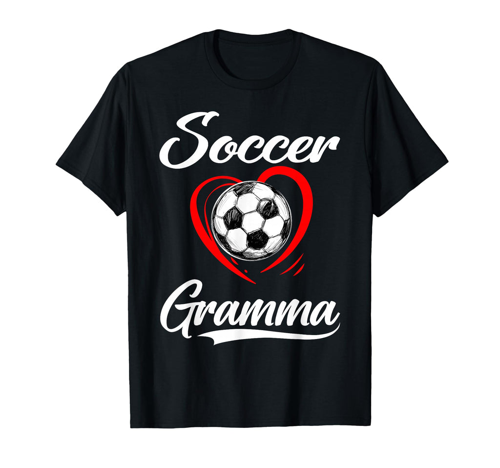 Soccer Gramma Soccer Heart Family Matching T-Shirt - Graphic Print Unisex