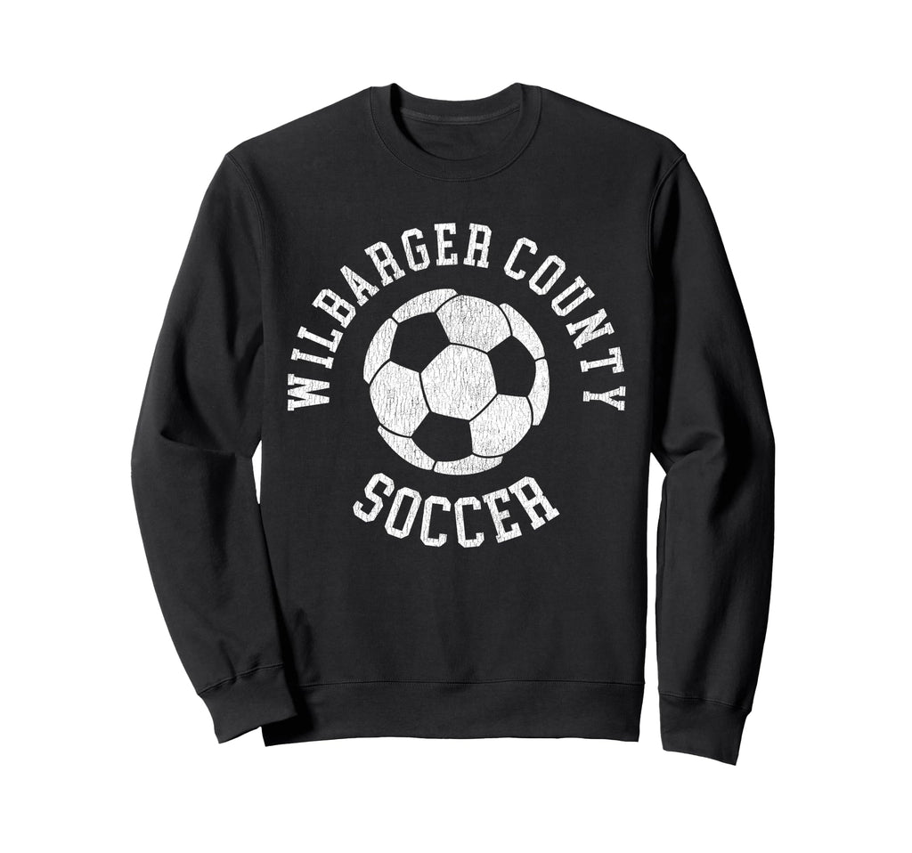 Wilbarger County Soccer Distressed Sweatshirt - Fun Novelty Design Unisex