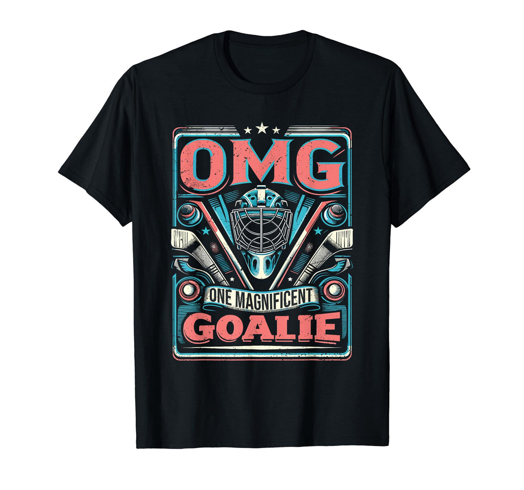Goalkeeper Ice Hockey Goalie Funny T-Shirt - Novelty Apparel Unisex