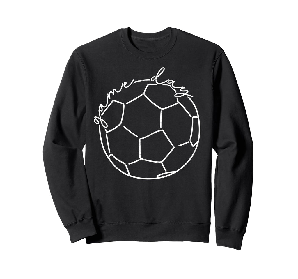 Game Day Soccer Player Fan Footbal Sweatshirt - Trendy Graphic for Adults