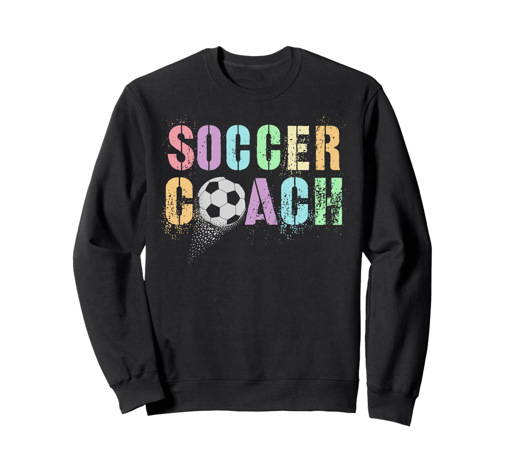 Groovy Soccer Coach Play Mama Sweatshirt - Minimalist Print Men Women