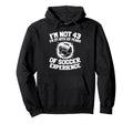 43 Years Old Team Player Sports Soccer Hoodie - Trendy Graphic for Adults