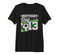 13 Year Old Soccer Birthday 13Th T-Shirt - Streetwear Style Unisex