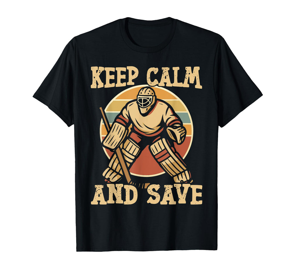 Ice Hockey Goalie Goalkeeper Keep T-Shirt - Casual Everyday Wear Unisex