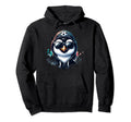 Penguin Bird Soccer Player Ball Hoodie - Streetwear Style for Adults