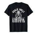 Funny Hockey Goalie Uncle Hockey Keeper T-Shirt - Minimalist Print Unisex