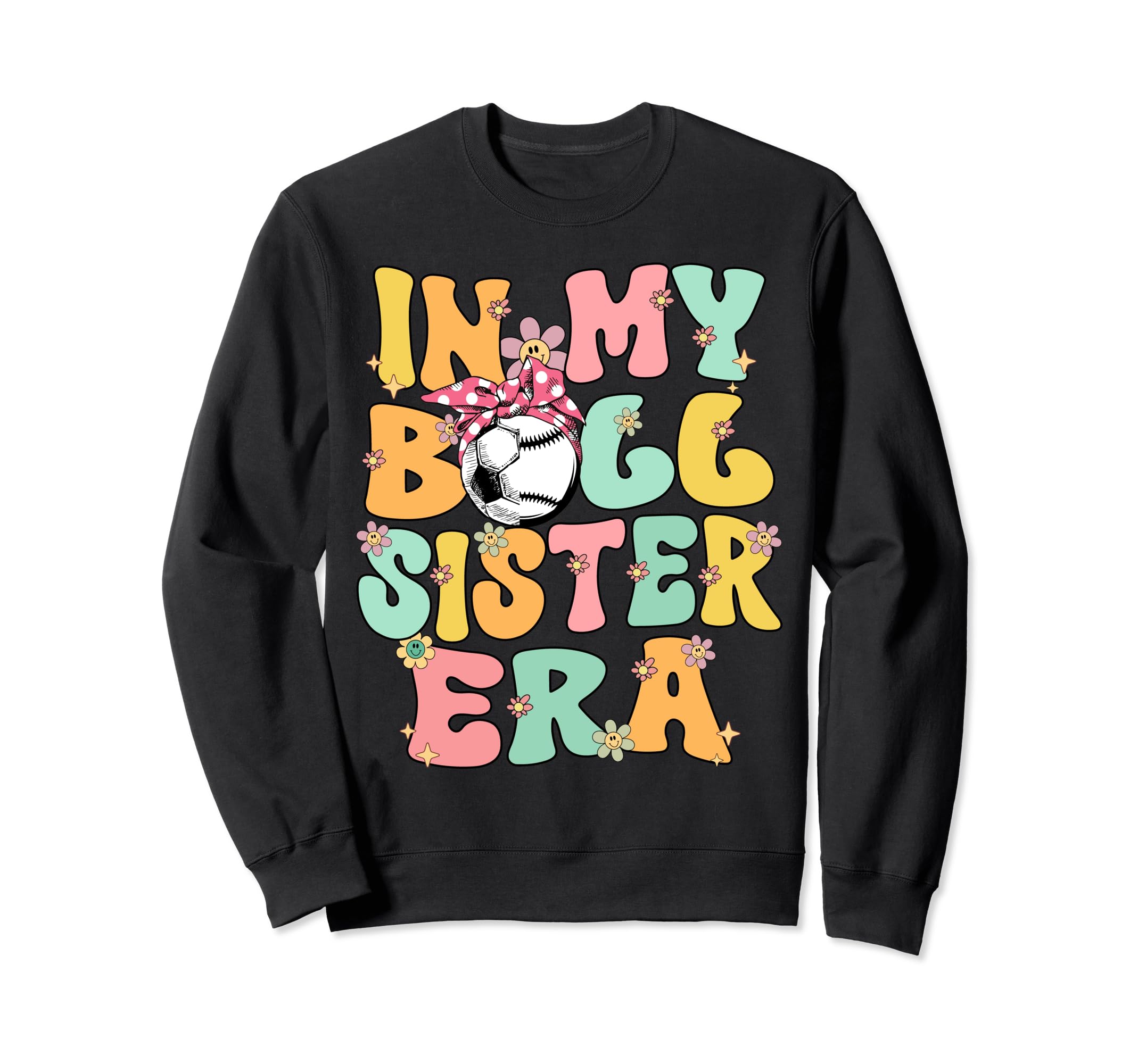 My Ball Sister Era Groovy Baseball Sweatshirt - Custom Art Print Unisex