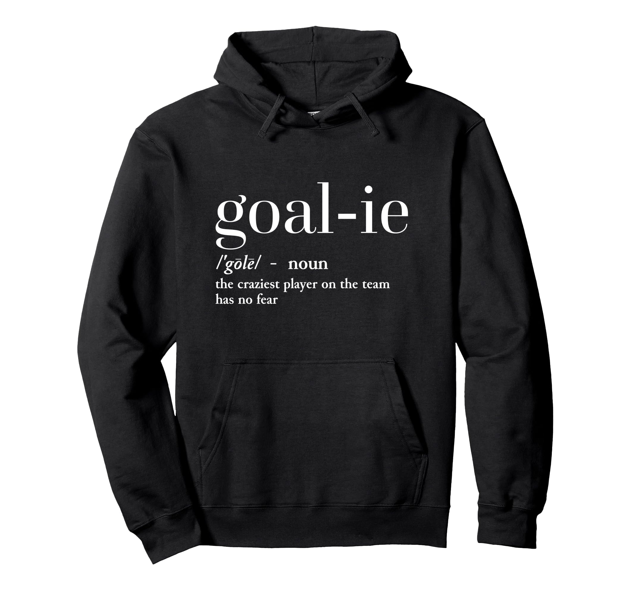 Funny Goalie Definition Ice Hockey Hoodie - Custom Art Print for Adults