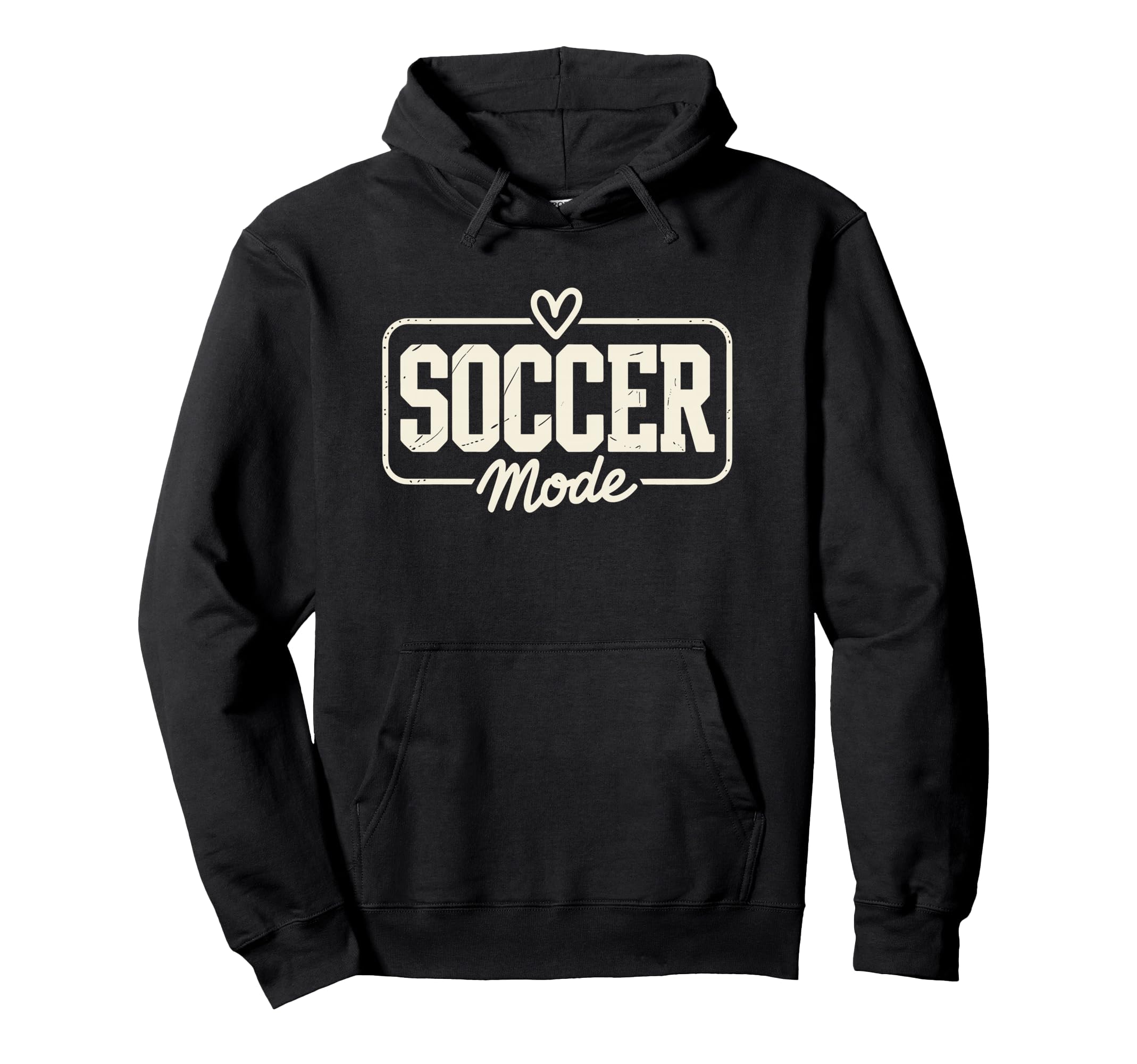 Soccer Mode Fun Heart And Field Sports Hoodie - Novelty Apparel Unisex