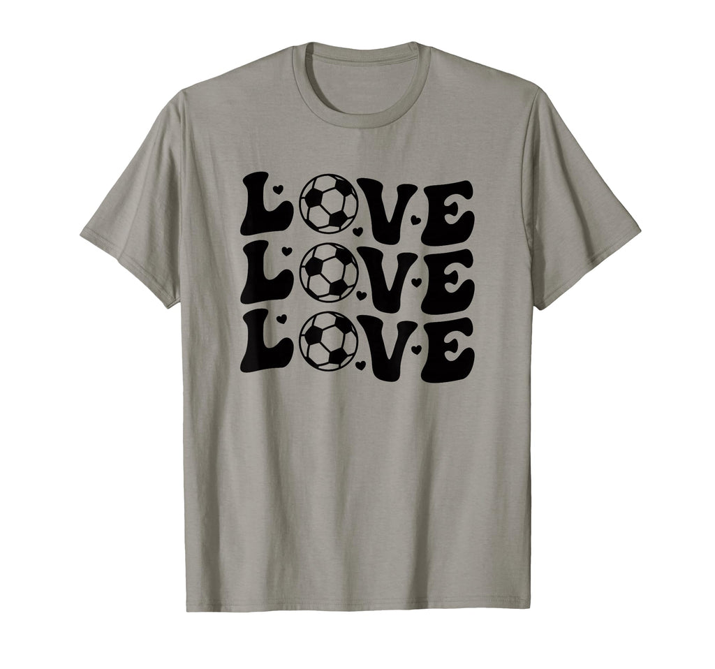 Valentines Day Soccer Love Hearts Sports T-Shirt - Unique Graphic Unisex