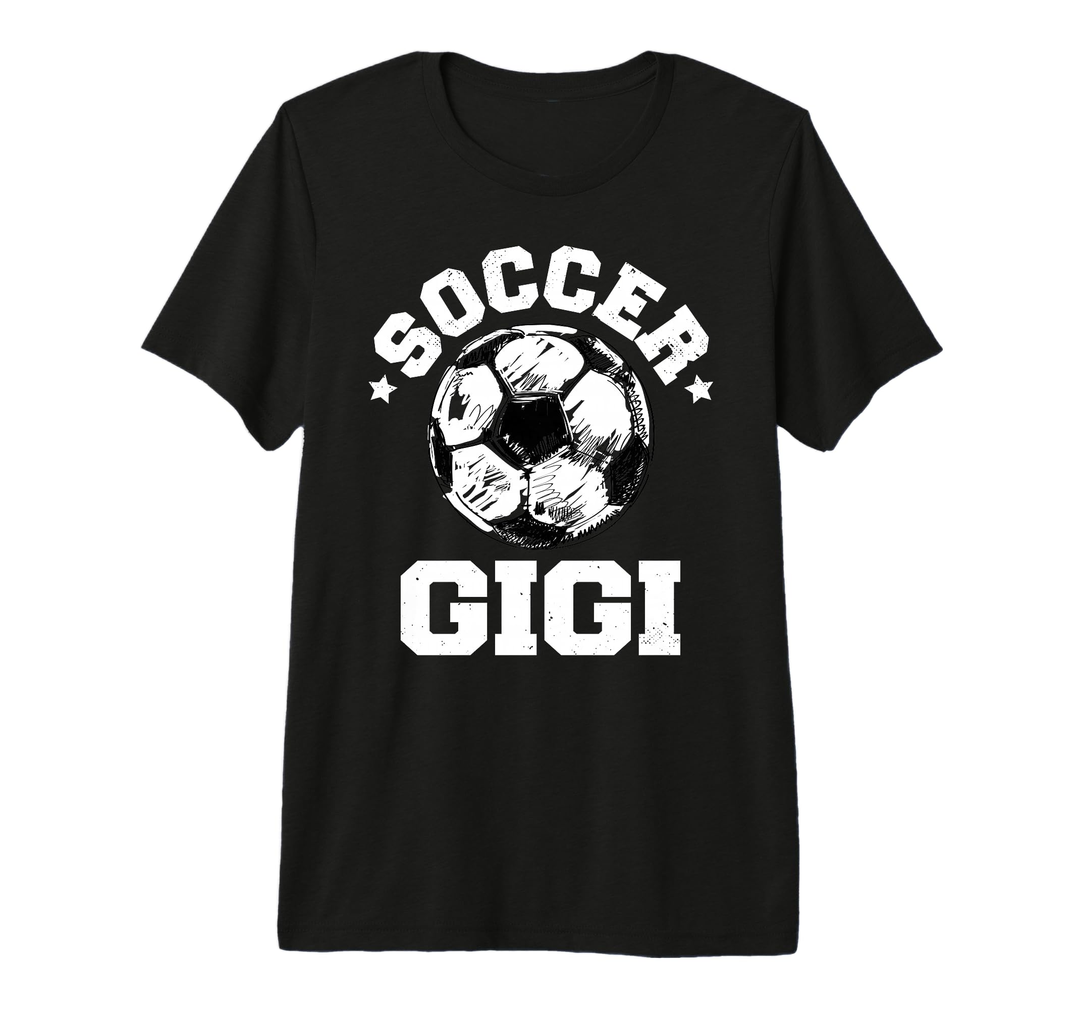 Soccer Gigi Soccer Ball Distressed Funny T-Shirt - Minimalist Print Unisex
