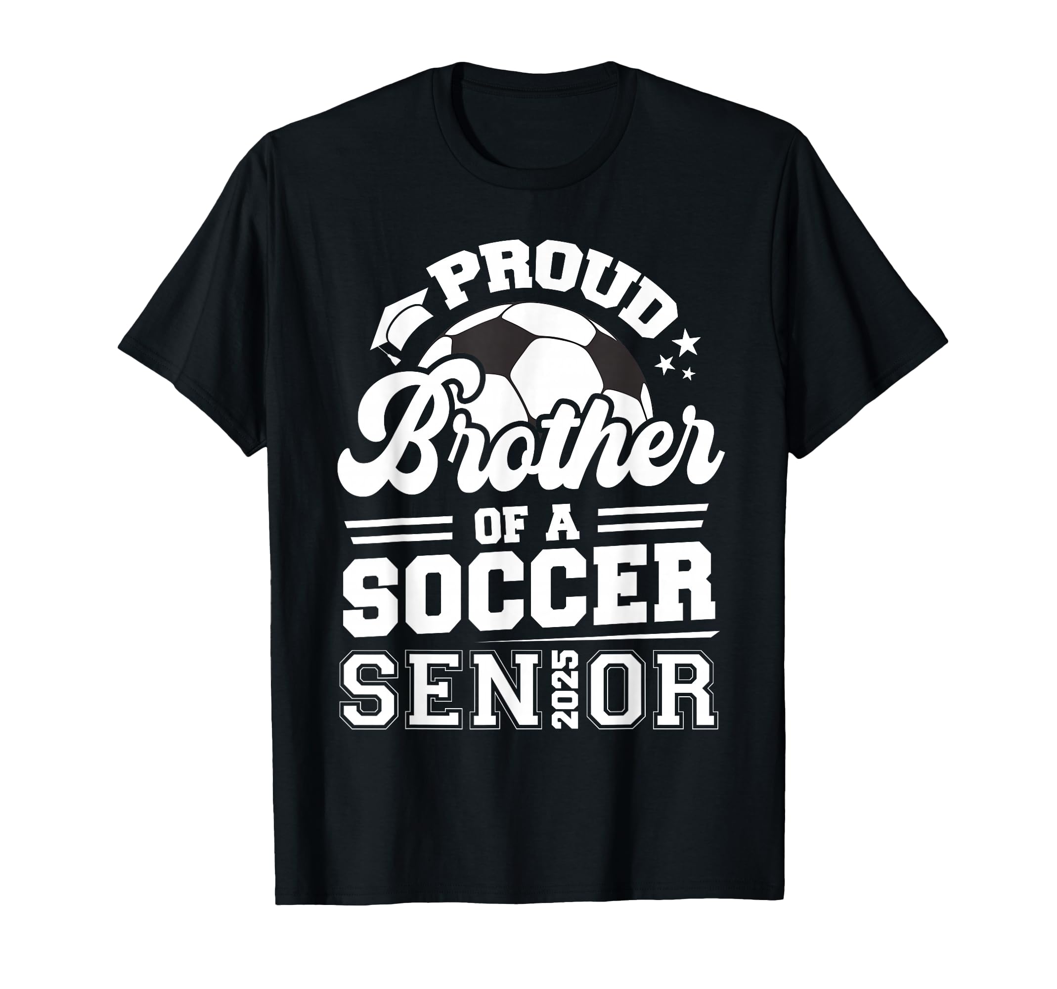 Proud Brother Soccer Ball Senior T-Shirt - Casual Everyday Wear for Adults