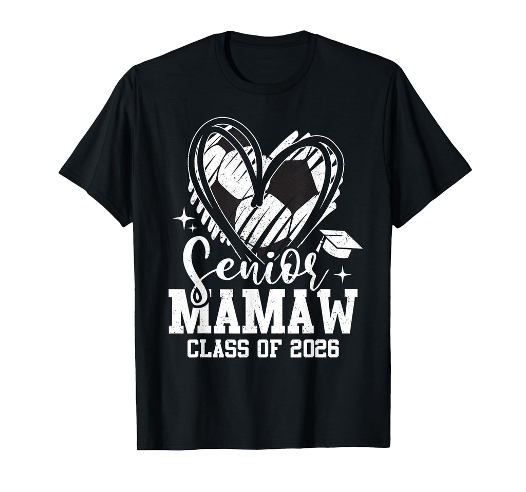 Senior Mamaw Class 2026 Soccer T-Shirt - Fun Novelty Design for Adults