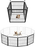 FXW Rollick Unleashed Dog Playpen for Indoor, Yard, RV Camping, 24 inch 4 Panels for Small and Puppy Dogs, Black│Patented