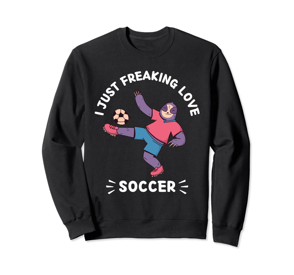 Kawaii Sloth I Just Freaking Sweatshirt - Aesthetic Graphic for Adults