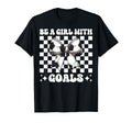 Be Goals Soccer Coquette Bow T-Shirt - Minimalist Print Unisex