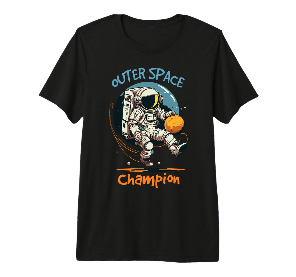 Outer Space Soccer Champion Funny And T-Shirt - Trendy Graphic Men Women