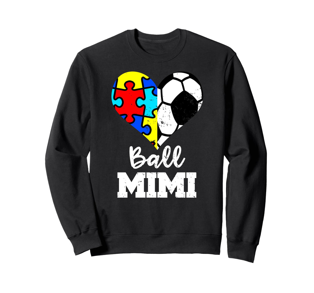 Autism Soccer Mimi Funny Autism Sweatshirt - Minimalist Print Men Women