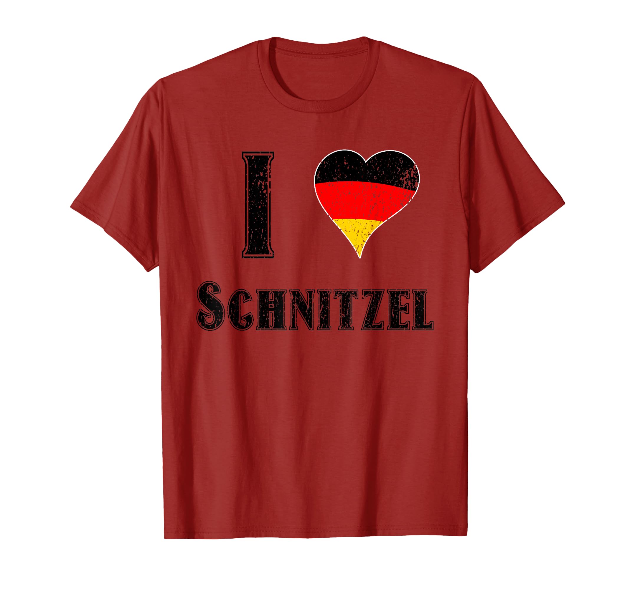 I Love Schnitzel German Bbq Cutlet Gift T-Shirt - Streetwear Style Unisex