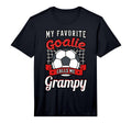 My Favorite Goalie Calls Me Grampy T-Shirt - Unique Graphic for Adults