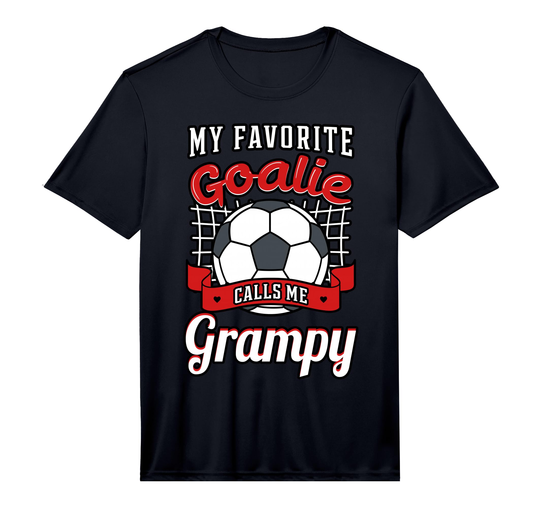 My Favorite Goalie Calls Me Grampy T-Shirt - Unique Graphic for Adults