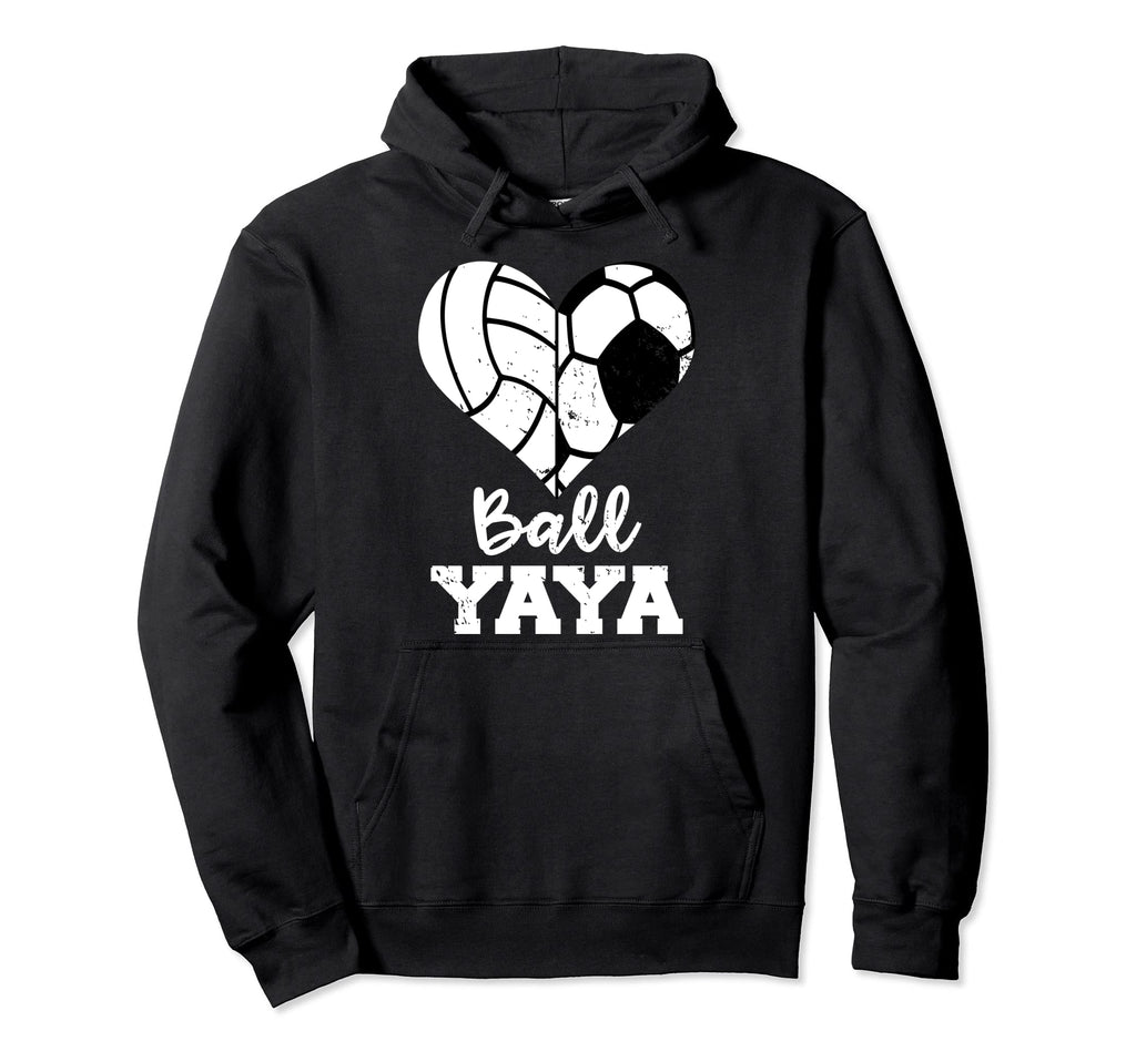 Ball Yaya Heart Funny Soccer Volleyball Hoodie - Trendy Graphic Men Women