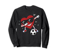 Dabbing Heart Dab Valentines Day Sweatshirt - Casual Everyday Wear Unisex