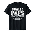 Hockey Goalie Pops Ice Hockey Keeper T-Shirt - Fun Novelty Design Unisex