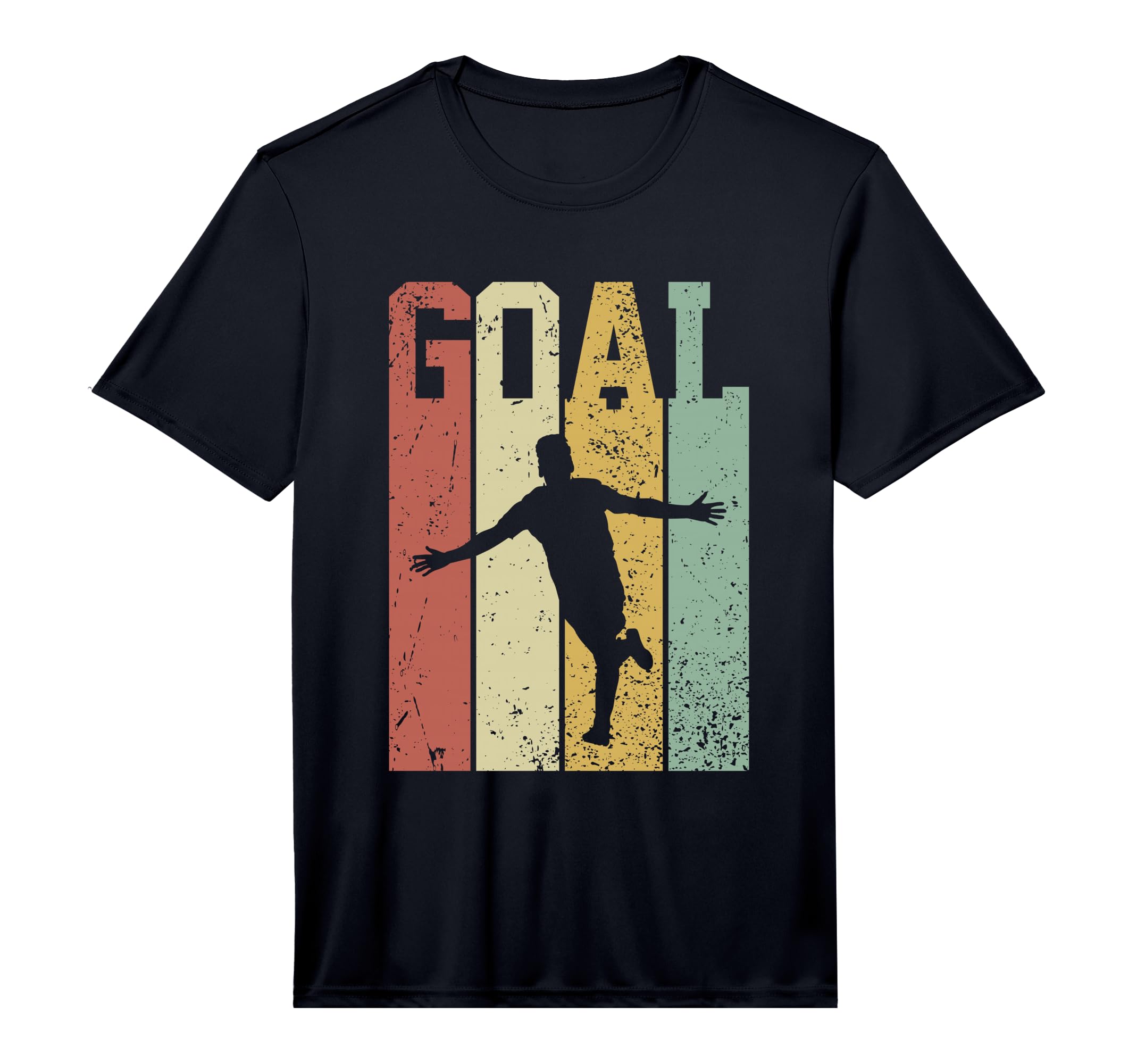 Soccer Player Goal Celebration T-Shirt - Minimalist Print for Adults