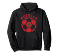 Morocco Soccer Ball Flag Jersey Moroccan Hoodie - Custom Art Print Unisex