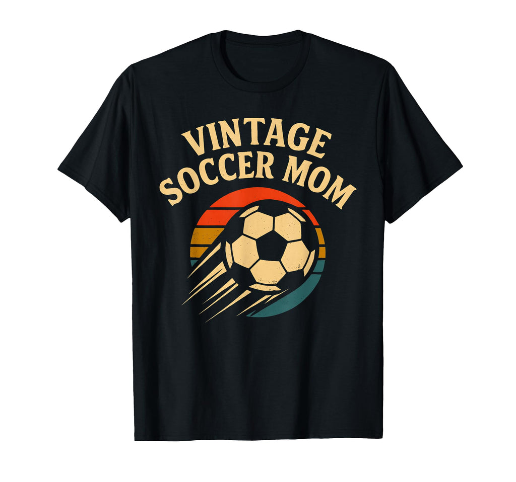 Soccer Mom Distressed Ball T-Shirt - Casual Everyday Wear for Adults