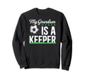 Proud Soccer Keeper Papa Soccer Goalie Sweatshirt - Unique Graphic Unisex
