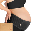 KeaBabies Maternity Belly Bands for Pregnant Women - Soft & Breathable Pregnancy Belly Support Band, Adjustable Maternity Belt for Back, Pelvic Support, Comfortable, Easy to Use (Midnight Black, M/L)