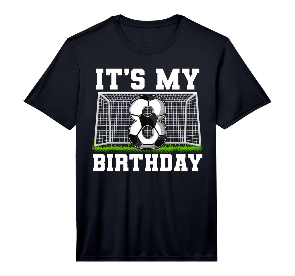8Th Birthday Soccer Performance T-Shirt - Streetwear Style Unisex