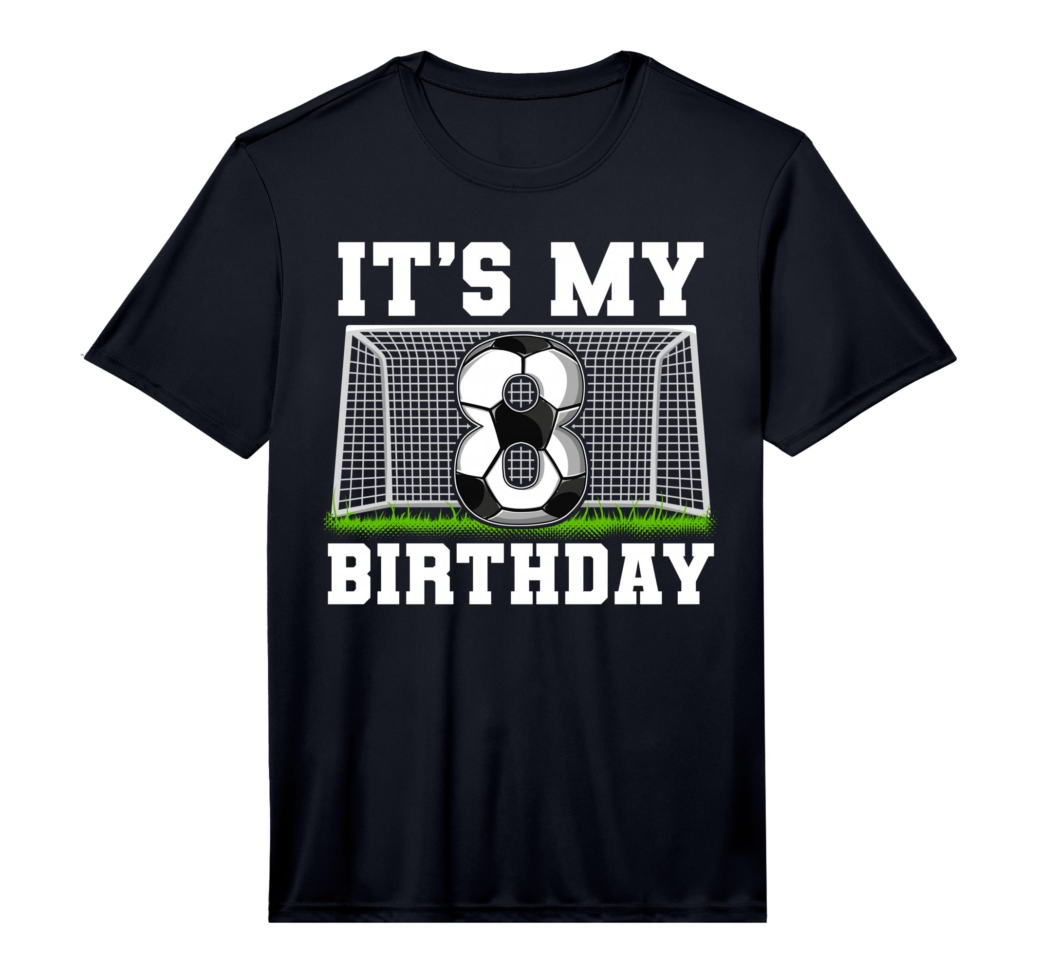 8Th Birthday Soccer Performance T-Shirt - Streetwear Style Unisex