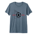 Soccer Ball Heartbeat Players And T-Shirt - Graphic Print for Adults