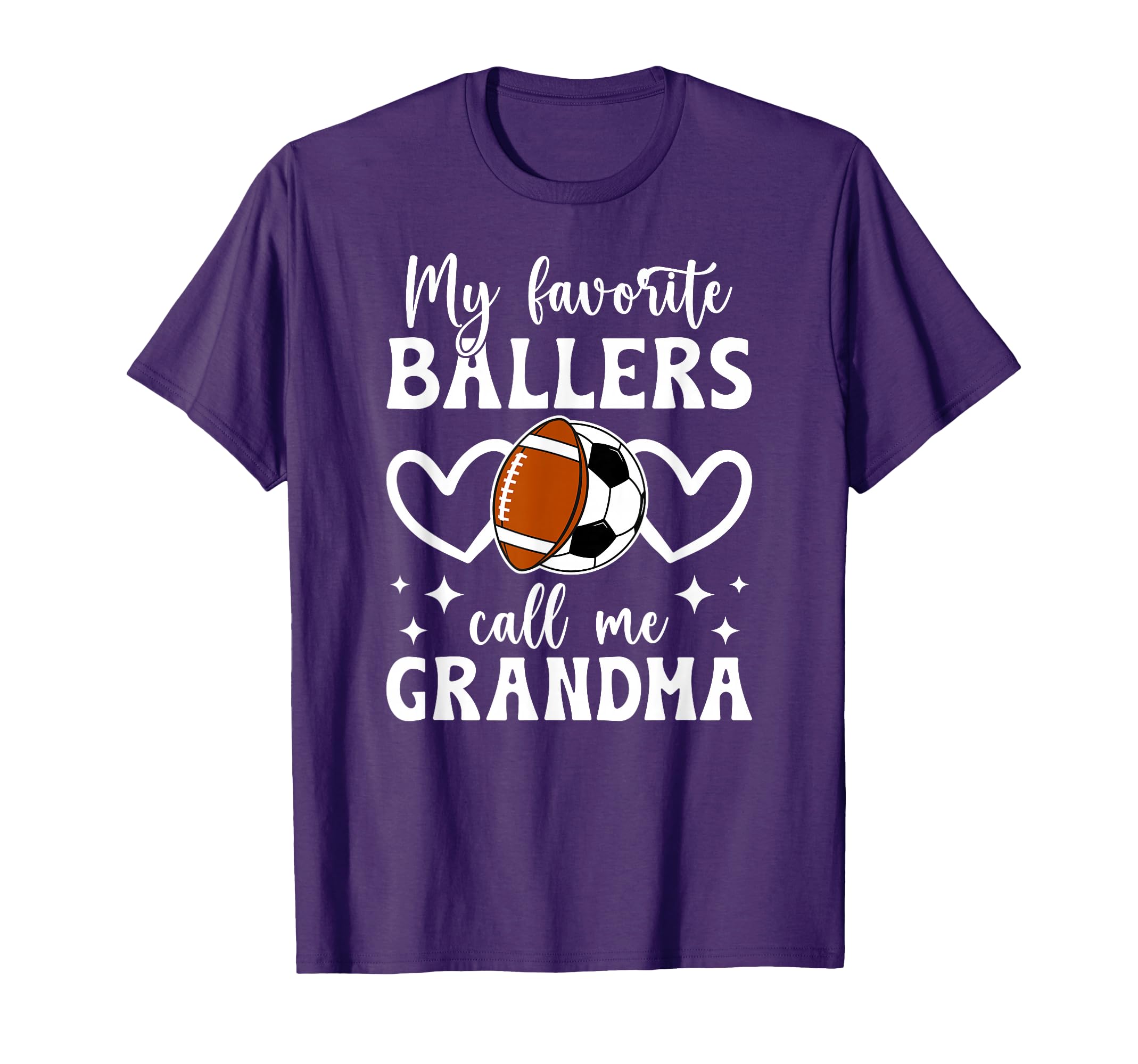My Favorite Ballers Call Me Grandma T-Shirt - Trendy Graphic Men Women