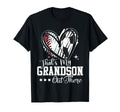 Thats My Grandson Out There Baseball T-Shirt - Trendy Graphic for Adults