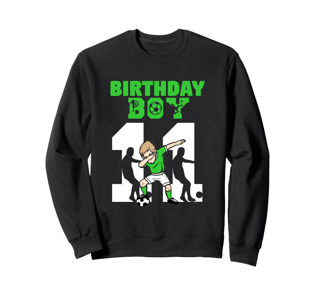 11Th Birthday Soccer Lover 11 Sweatshirt - Minimalist Print for Adults