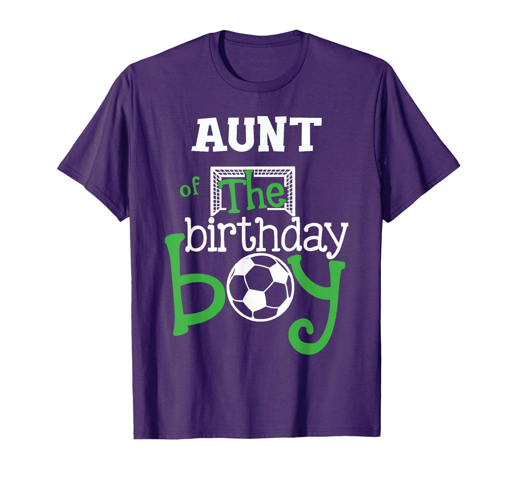Aunt Birthday Soccer Player Bday Team T-Shirt - Custom Art Print Unisex