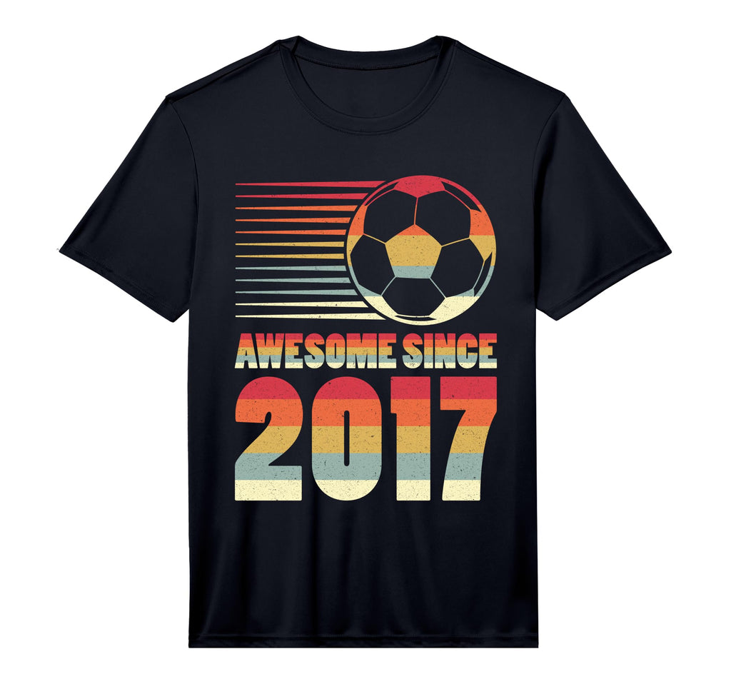 Awesome Since 2017 Soccer 9Th Birthday T-Shirt - Novelty Apparel Unisex