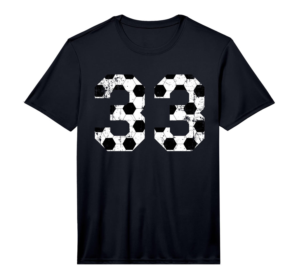 Soccer 33 Jersey Number Performance T-Shirt - Streetwear Style Men Women