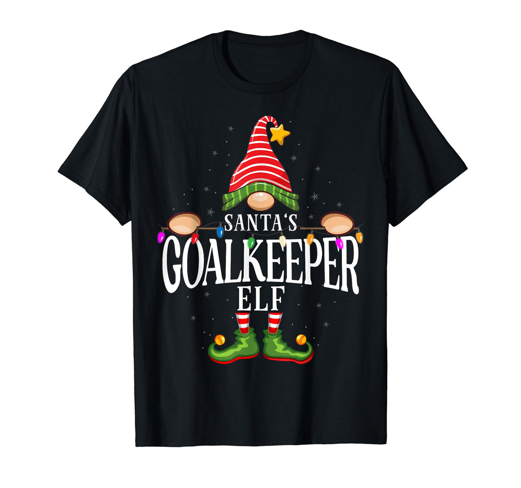 Santas Goalkeeper Group Family Pajama T-Shirt - Graphic Print Unisex